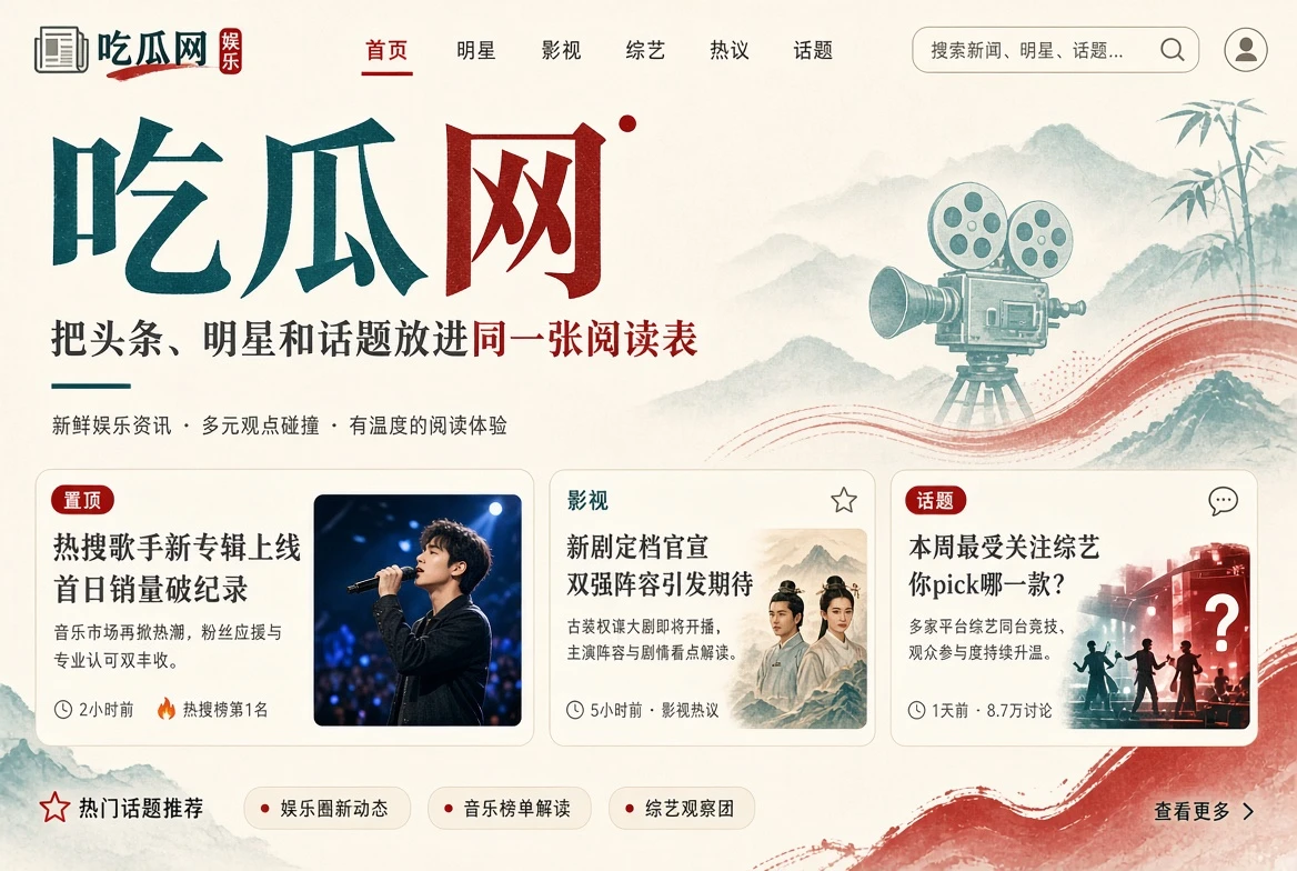 吃瓜网首页资讯封面画面